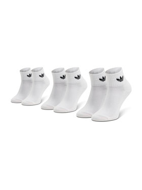 adidas adidas Set od 3 para unisex visokih čarapa Mid-Cut Crew FT8529 Bijela