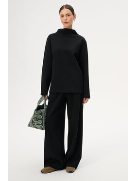 LEBRAND LEBRAND Spodnie damskie Franco Czarny Regular Fit