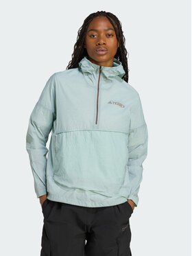 adidas adidas Kurtka anorak Terrex Xploric Turkusowy Loose Fit