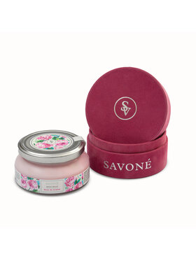 Savoné Savoné Balsam do ciała + opakowanie welurowe Rose de grasse Balsam do ciała