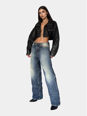 MADE BY SOCIETY MADE BY SOCIETY Spodnie materiałowe Jeans VECTOR SEAM - P27207 Niebieski Basic Fit