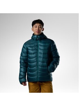 Rossignol Rossignol Kurtka puchowa M Verok Down Hoodie Jacket Turkusowy Regular Fit