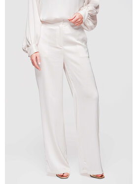 Ombre Ombre Spodnie materiałowe OW-PA-E0008 Biały Regular Fit