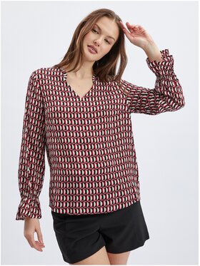 Orsay Orsay Bluzka 650248001000__38 Czerwony Comfort Fit