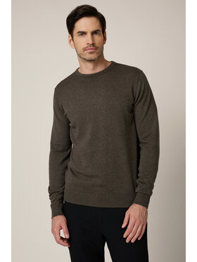 Lancerto Lancerto Sweter Simen SW073225000030 Brązowy Regular Fit