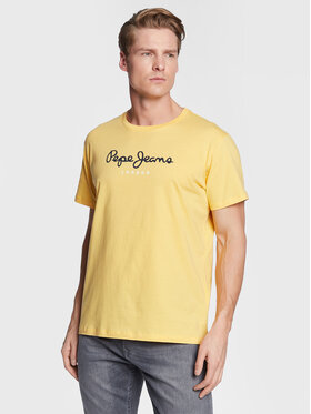 Pepe Jeans Pepe Jeans T-Shirt Eggo PM508208 Žlutá Regular Fit
