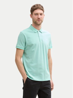 Tom Tailor Tom Tailor Тениска с яка и копчета 1031006 Зелен Regular Fit
