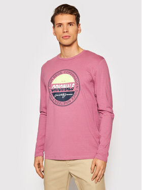 Jack&Jones Jack&Jones Тениска с дълъг ръкав Mason 12196647 Розов Standard Fit