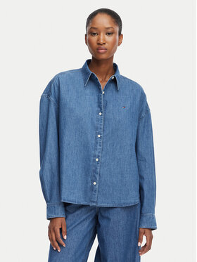 Tommy Hilfiger Tommy Hilfiger camicia di jeans WW0WW50528 Blu Boxy Fit