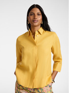 Elena Mirò Elena Mirò Koszula 5013P000322N018 Żółty Boxy Fit