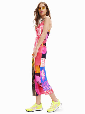 Desigual Desigual Letné šaty Montpellier 23SWVW38 Ružová Regular Fit