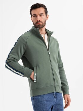Ombre Ombre Mikina OM-SSZP-0219 Zelená Regular Fit