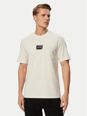 HUGO HUGO Póló Dumeon 50557445 Krém Regular Fit