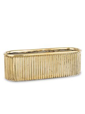 MIAhome MIAhome Kwietnik osłonka 9,5x28,5x9,5 cm złota Złoty