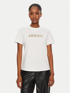 Armani Exchange Armani Exchange T-särk 6DYT36 YJ7VZ 1000 Valge Regular Fit