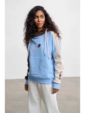 NAOKO NAOKO Bluza Regina Phalange Niebieski Loose Fit
