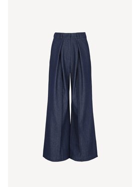 CASTELLANI CASTELLANI Spodnie damskie Spodnie Posey Granatowy Regular Fit
