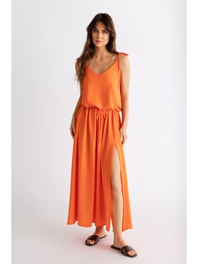 STONE SKIRTS STONE SKIRTS Sukienka letnia Luisa Pomarańczowy Regular Fit