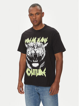 Versace Jeans Couture Versace Jeans Couture T-krekls 78GAHT06 Melns Regular Fit