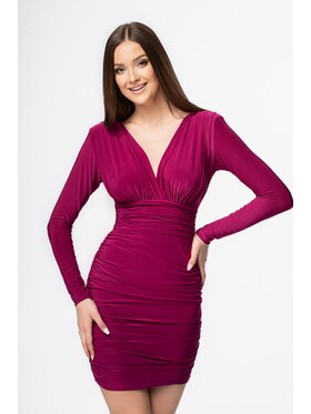 Aurora Aurora Sukienka Adria fuksja Fioletowy Slim Fit