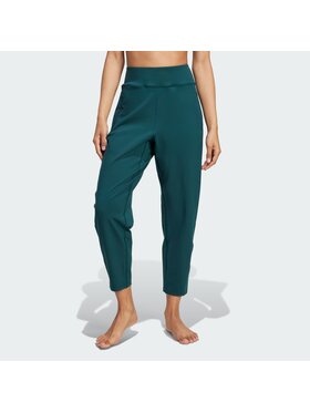 adidas adidas Spodnie materiałowe 144047 Zielony Regular Fit