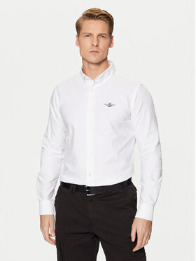 Aeronautica Militare Aeronautica Militare Krekls 242CA1262CT3289 Balts Regular Fit