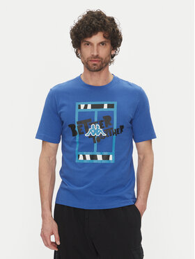 Kappa Kappa Tricou 351U8JW 741 Albastru Regular Fit