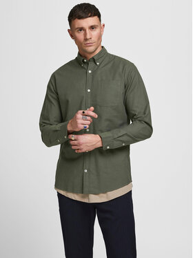 Jack&Jones Jack&Jones Cămașă 12182486 Verde Slim Fit