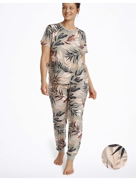 Esotiq Esotiq Piżama 40601-97X Zielony Jogger Fit