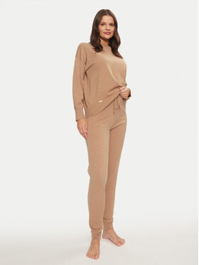 Selmark Selmark Pižama P9873 Smėlio Relaxed Fit