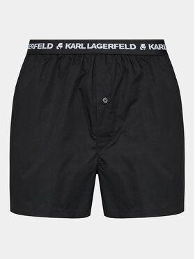 KARL LAGERFELD Set Od 3 Para Bokserica Aop Woven Boxer Short (X3) 235M2108 Crna