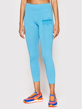 Diadora Diadora Legginsy Manifesto 502.178224 Niebieski Slim Fit
