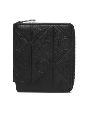 Calvin Klein Calvin Klein Portfel Xl Emblem Aop Emboss Zipp Bill Fo LV04D1176G Czarny