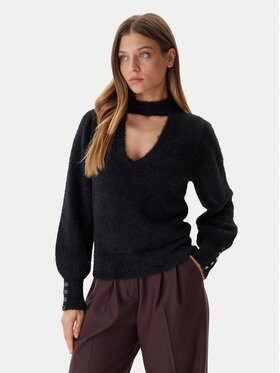 Guess Guess Džemper W5BR92 Z3BJ0 Crna Relaxed Fit