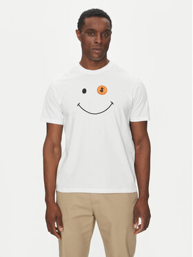 Save The Duck Save The Duck Tricou DT1197M BESY20 Alb Regular Fit