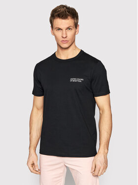 United Colors Of Benetton United Colors Of Benetton T-shirt 3I1XU100A Nero Regular Fit