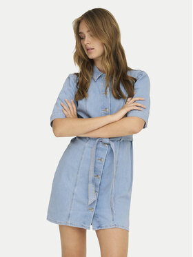 ONLY ONLY Jeans obleka Vibbe 15372569 Modra Regular Fit