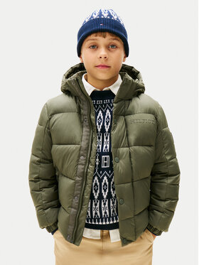Tommy Hilfiger Tommy Hilfiger Geacă de iarnă KB0KB10093 D Verde Regular Fit