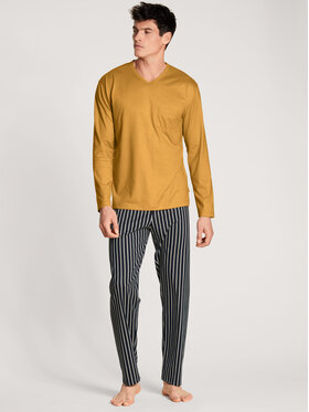 Calida Calida Pyžamo 42483 Tmavomodrá Regular Fit