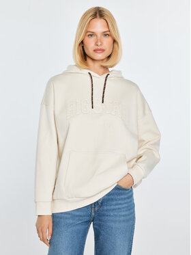 BIG STAR BIG STAR Bluza ROMANA Kremowy Basic Fit