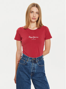 Pepe Jeans Pepe Jeans T-Shirt New Virginia PL505202 Κόκκινο Slim Fit