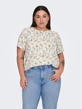 ONLY Carmakoma ONLY Carmakoma Μπλουζάκι 15218353 Λευκό Regular Fit