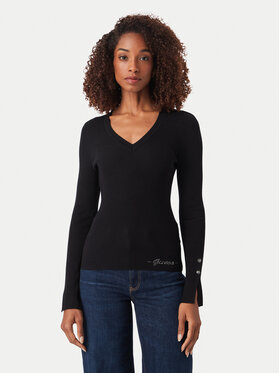Guess Guess Sweater W6YR10 Z0949 Fekete Slim Fit