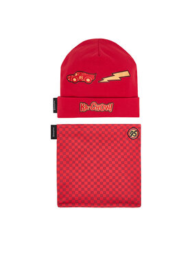 Cars Cars Set čepice a tunelová šála CEO-ACCCS-AW25-304DPC Červená