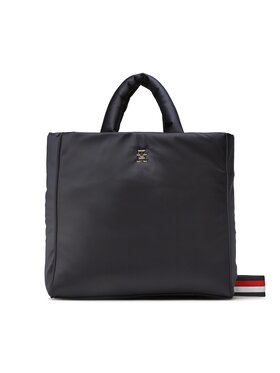 Tommy Hilfiger Tommy Hilfiger Дамска чанта Th Flow Tote Solid AW0AW14688 Тъмносин