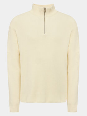 Lindbergh Lindbergh Rollkragenpullover 30-804030 Écru Relaxed Fit