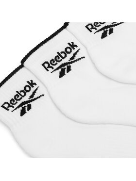 Reebok Set Od 3 Para Unisex Visokih čarapa R0362-SS24 (3-pack) Bijela