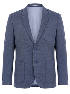Ombre Ombre Marynarka M171 Granatowy Slim Fit