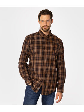 Lee Cooper Lee Cooper Koszula NEW TENBY Brązowy Comfort Fit