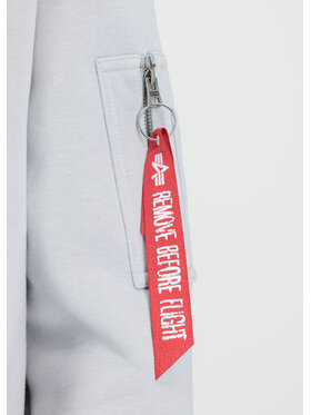 Alpha Industries Alpha Industries Bluza Patch Loose Fit Hoodie Szary Oversize